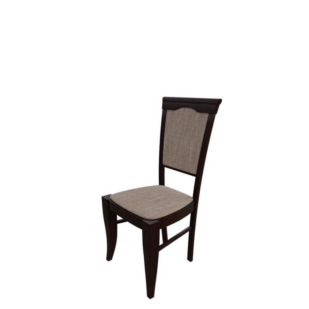 Veneti Čalúnená jedálenská stolička MOVILE 1 - orech / hnedá